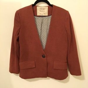 COPY - Cartonnier Anthropologie Orange Cotton Blazer